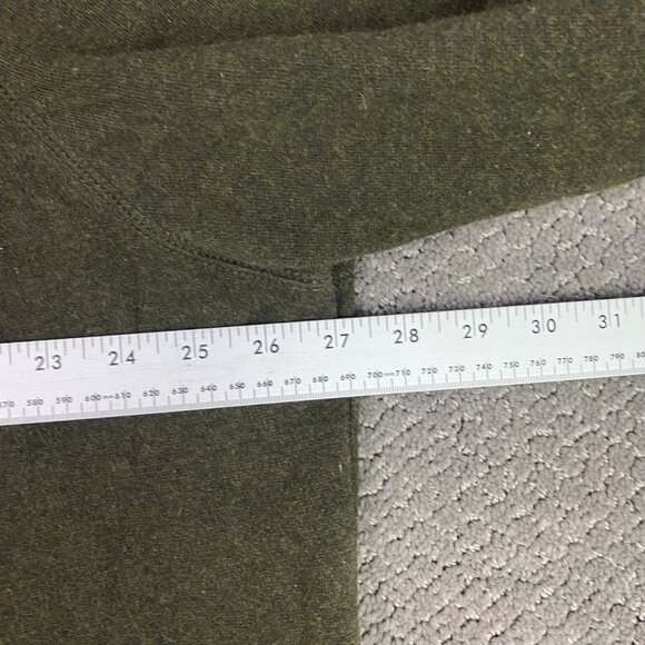 Vintage American Eagle Hoodie Men's XXL Green Military Army Faux Fur Hood Fleece - Picture 11 of 12